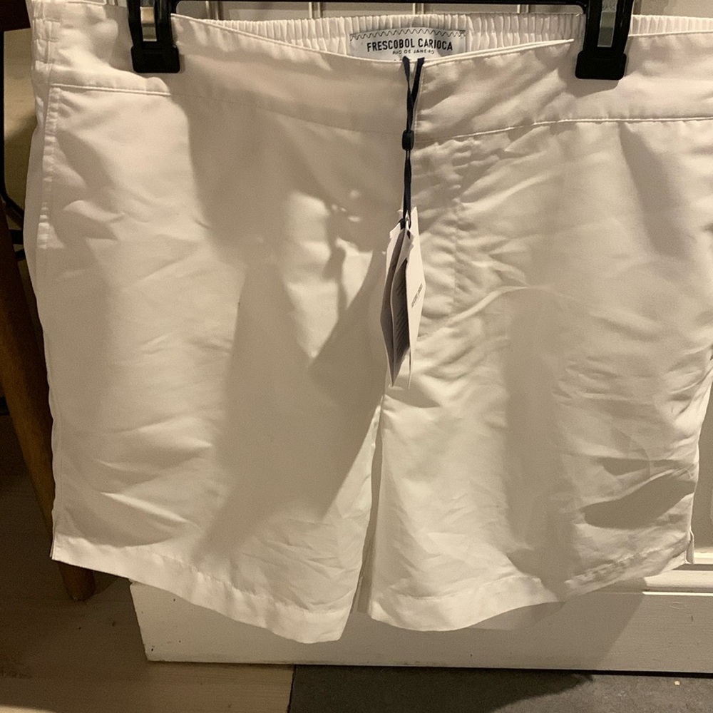Frescobol Carioca Sport Swim shorts- white with stains-